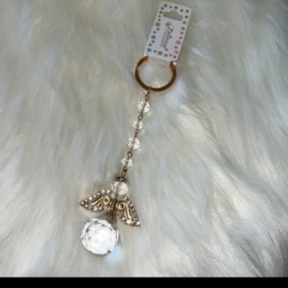 Gold Tone Angel keychain New
